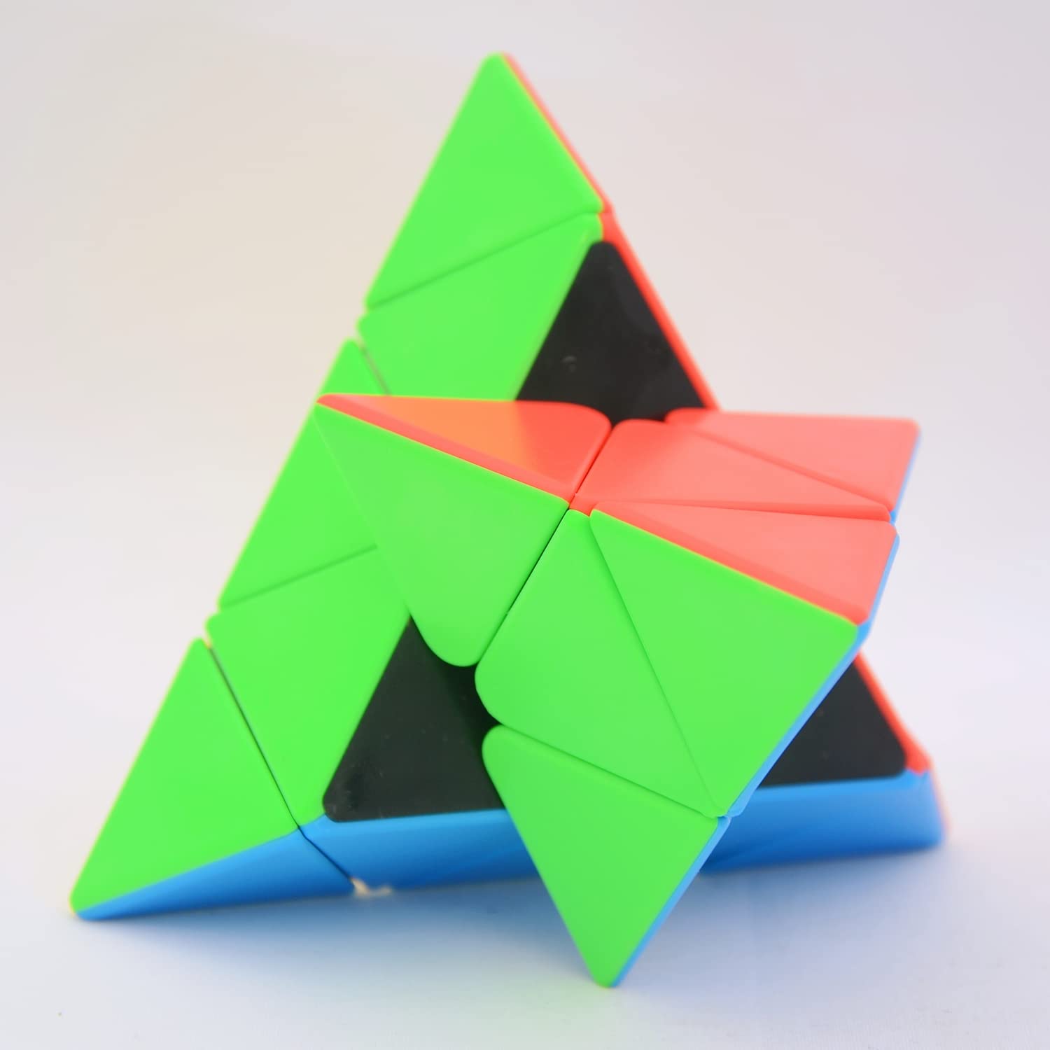 Bukefuno Moyu MoFang JiaoShi Meilong Pyramid Cube stickerless